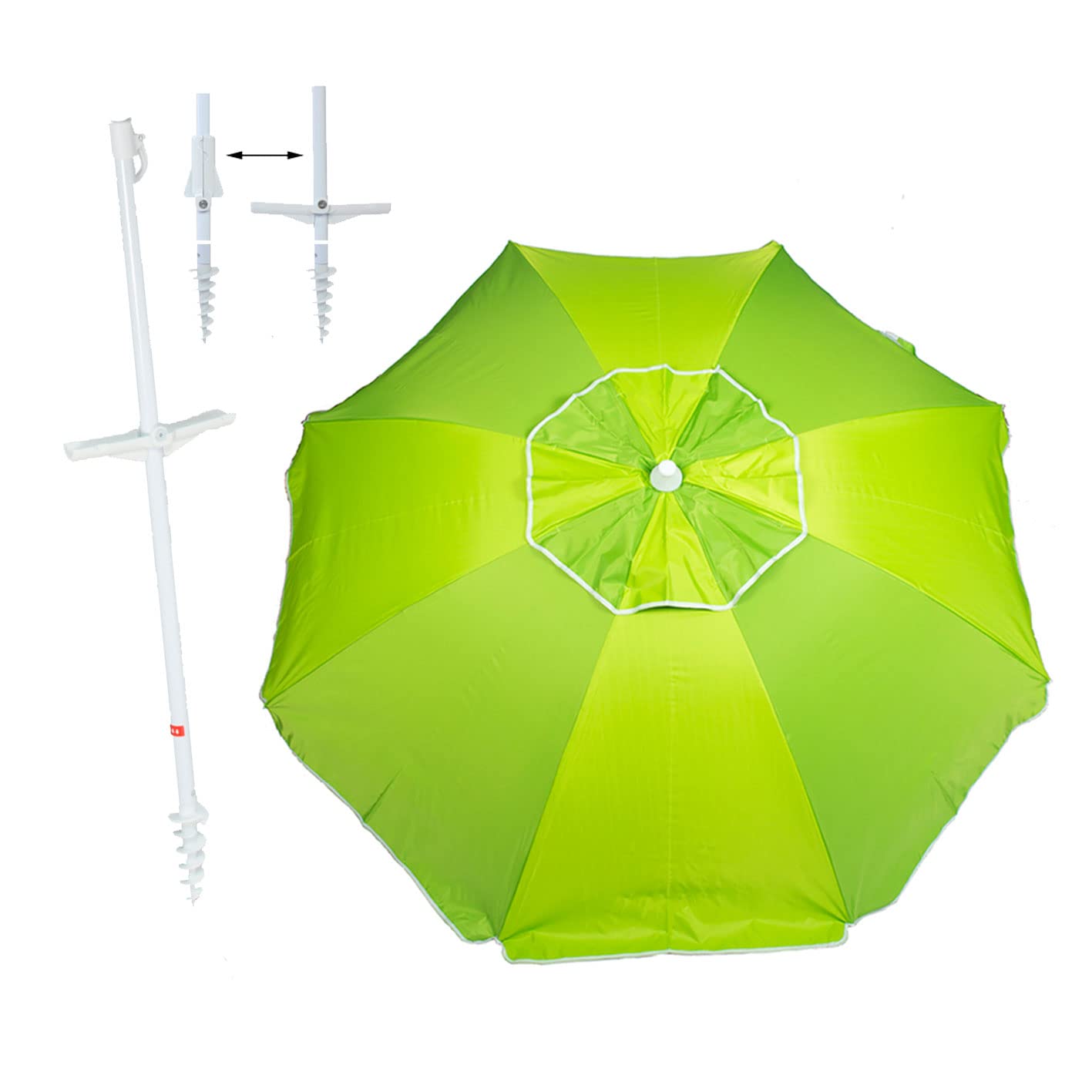 CREVICOSTA QUALITY MARK MARCAS DE CALIDAD Turquesa 180cm con Espiral. 8 varillas. Protección Total contra los Rayos UV
