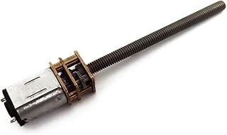 BERWENNY Gear Motor M4 55mm Threaded Shaft 3V 6V 12V DC Reducer 15/30/50/60/100/200/300/500/1000rpm Machine Long Screw (Size : 60rpm, Color : 3V)