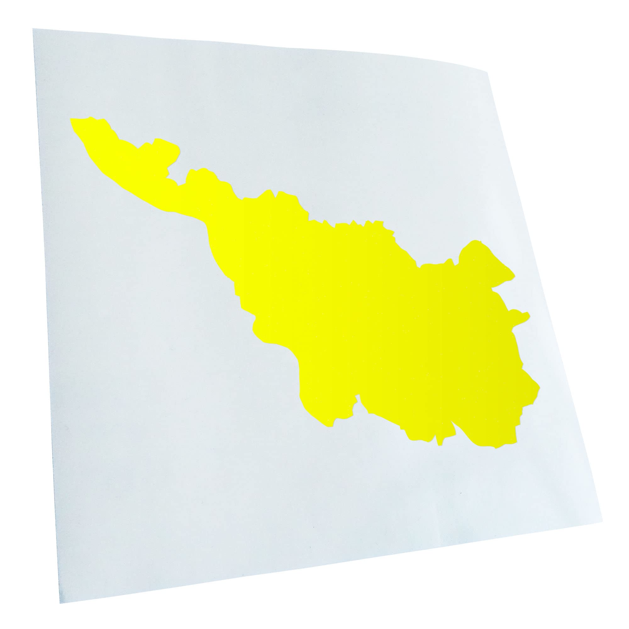 Kiwistar - Car Sticker - Neon Yellow - 60 x 43 cm Bremen Germany Silhouette - Rear Window Car Sticker Weatherproof for Car Truck Moped Truck - Sticker Exterior Self-Adhesive Tuning Accessories for