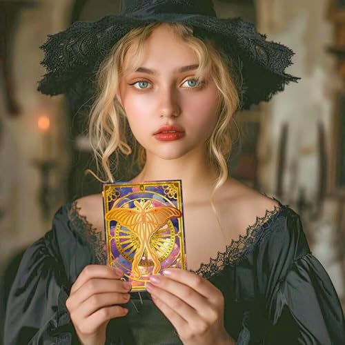 GLOBLELAND Matrizes de corte de moldura de tarô para scrapbooking, metal, animais, cortes misterioso