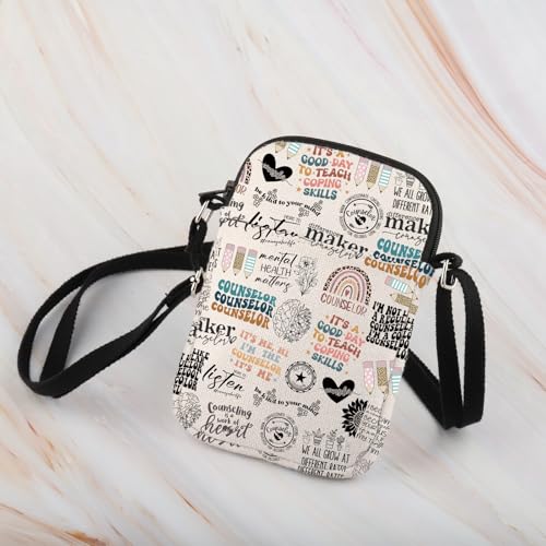 WCGXKO School Counselor Crossbody Bag Bundle Counselor Quote Inspired Gift Counselor Appreciation Gift3