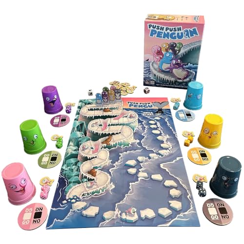 Push Push Penguin juego de mesa para 2-6 jugadores miniatura 2