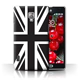 Muster: Union Jack Flagge Stuff4® Hülle/Case für LG Optimus L7 II/P710 / Union Jack Flagge Muster/Großbritannien/Britischer Stolz Kollektion
