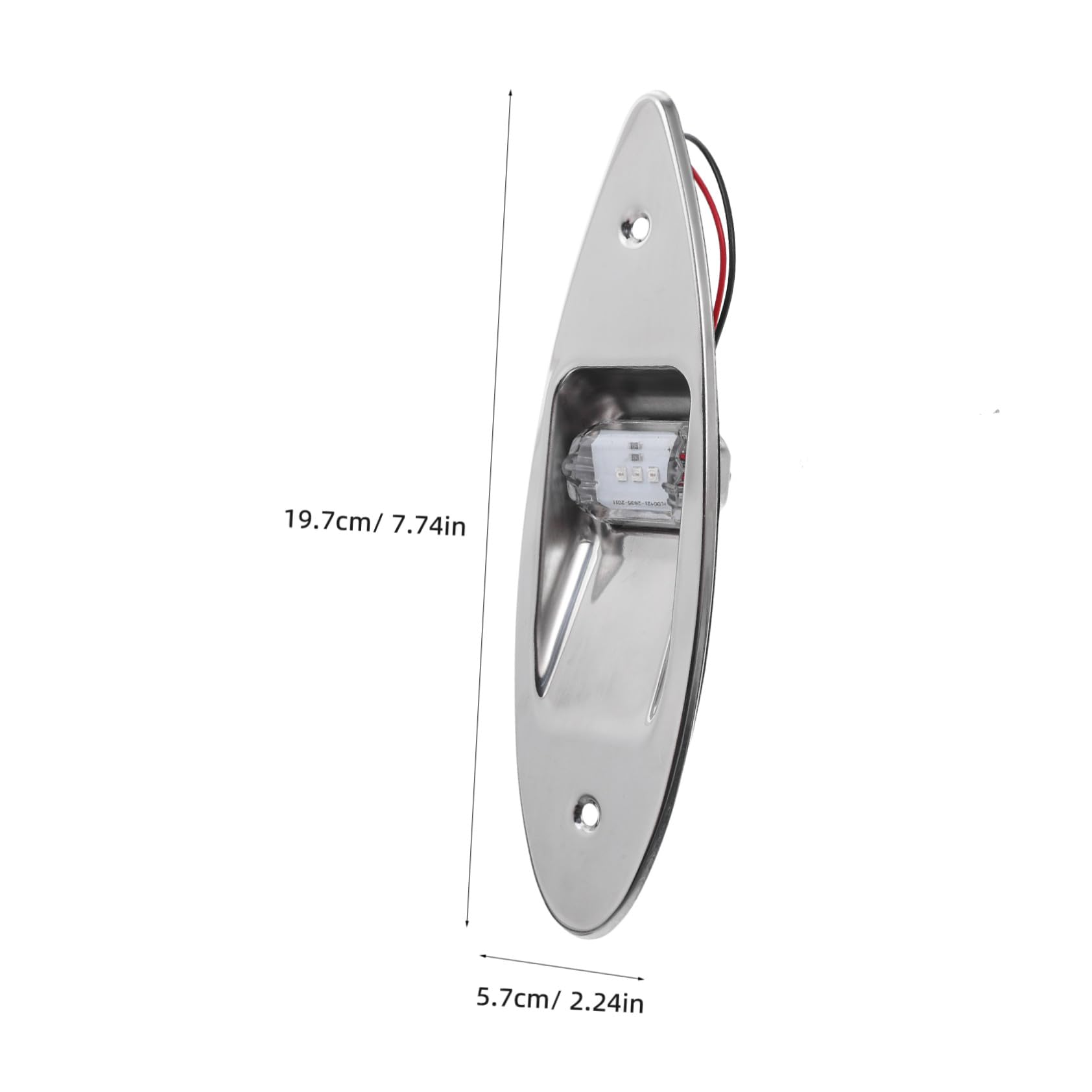 Anneome Luces LED de Navegación para Barco 2 Piezas Acero Inoxidable 304 | Plata, Impermeables Alta Luminosidad, para Yate y Kayak, Señalización Lateral Roja y Verde