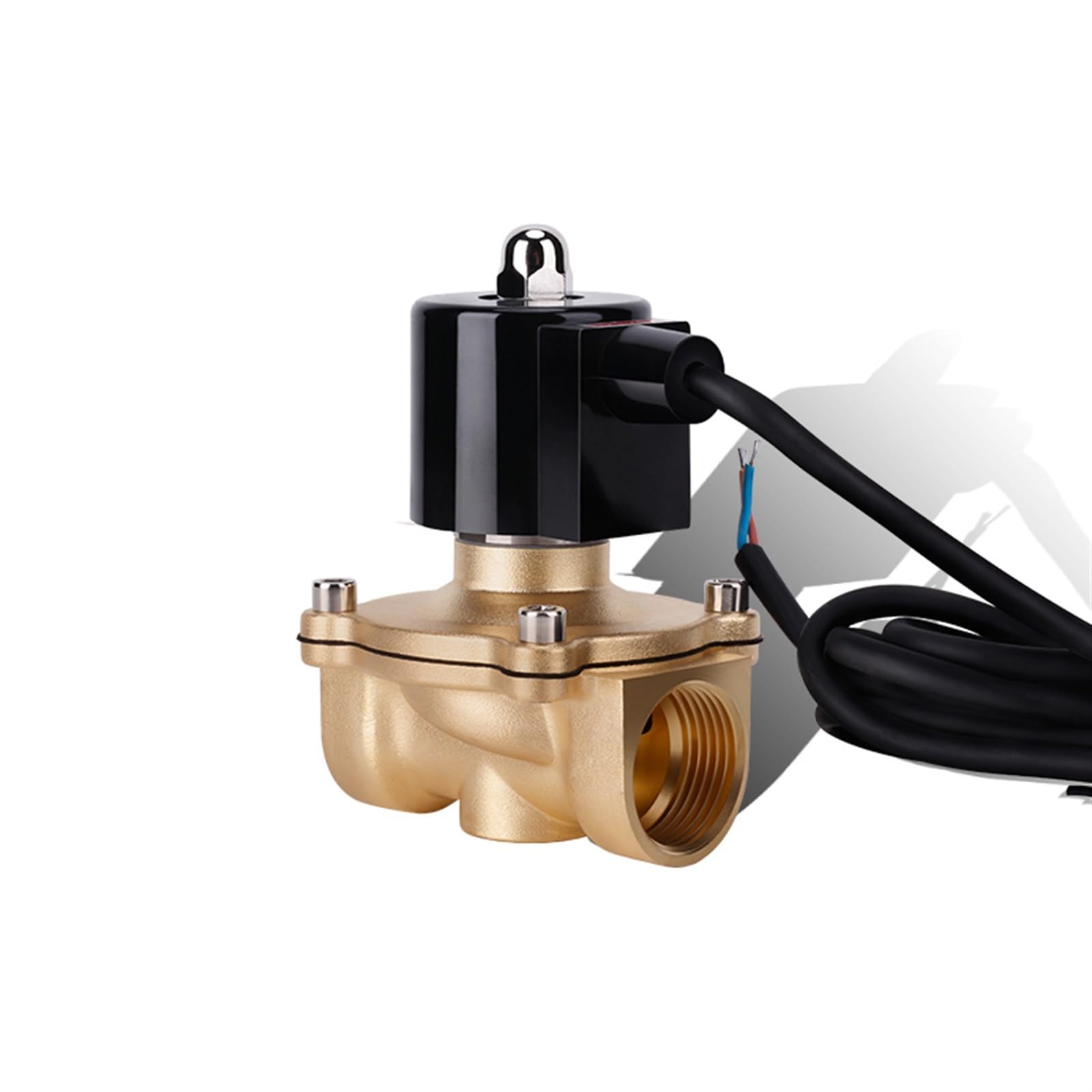 Xncdbvypa Bsp-240Vac Ip68 Waterproof Fountain Solenoid Valve Normally Closed Brass 1", Solenoid Valve 110V 24V 12V 24V For Water Under The(Bsp-240Vac)