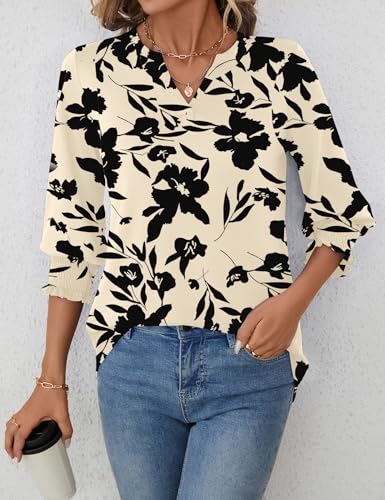 lomon women39s 2025 fashion tops 34 length sleeve business casual blouses summer tees shirts