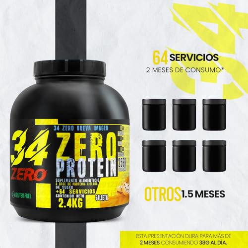 Proteínas, zero carb protein Marca 34 ZERO (2)