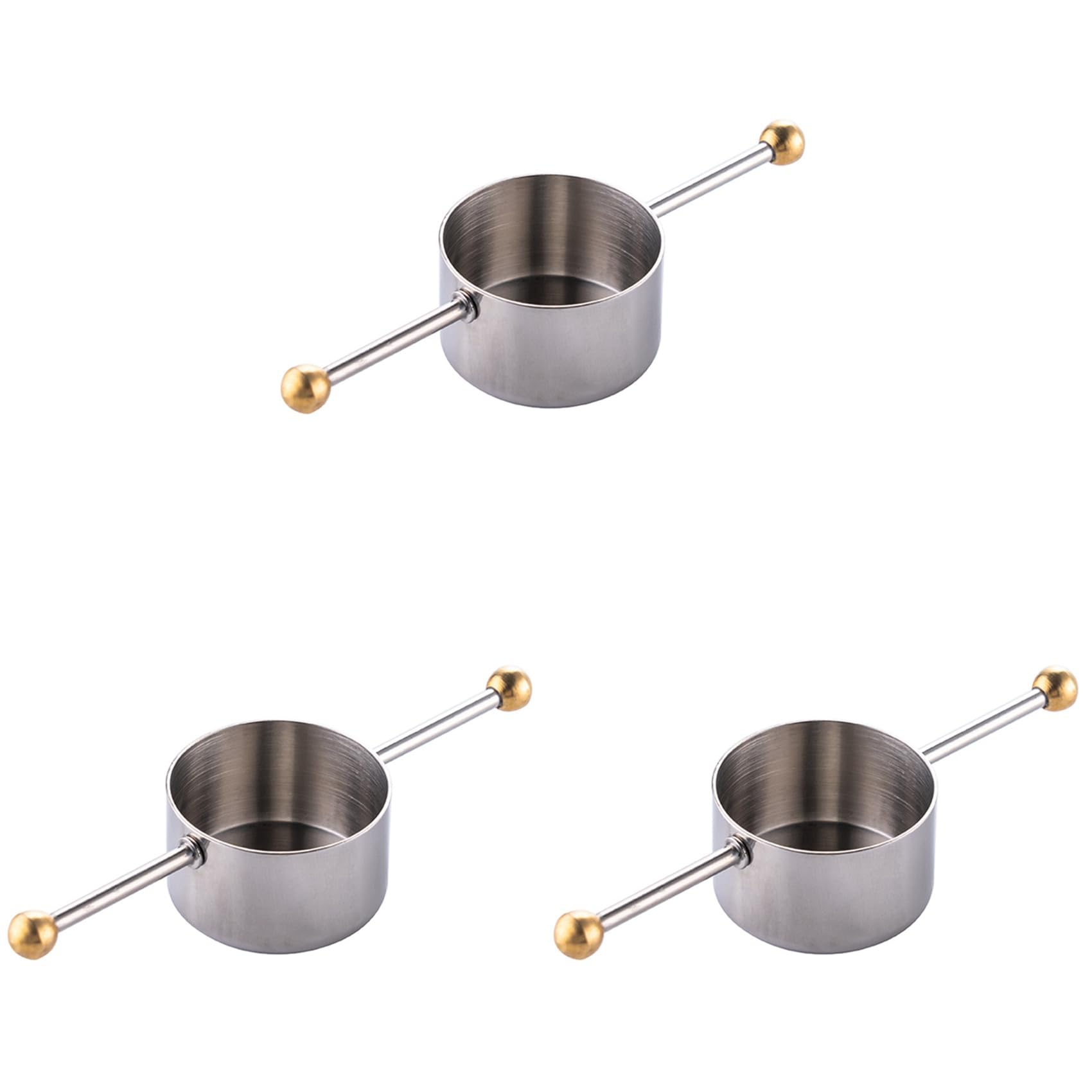 Hndhbfgrt Measuring Cup Tools, Bar Measure Cocktail Jigger with Handle for Whisky Bar Tools Bar Accessories(3 Pcs)