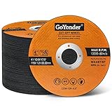 GoYonder Cut Off Wheels 4 1/2 inch, Angle Grinder Cutting Wheel for Stainless Steel and Metal, Ultra