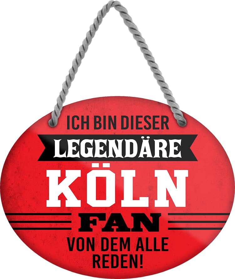 Targa In Metallo Divertente Per Fan Di Lipsia - 'Ich Bin Dieser Legendärer Leipzig Fan' - 18x14 Cm, Stile Vintage, Con Fori E Ventosa, Decorazione Originale Per Club E Tifosi