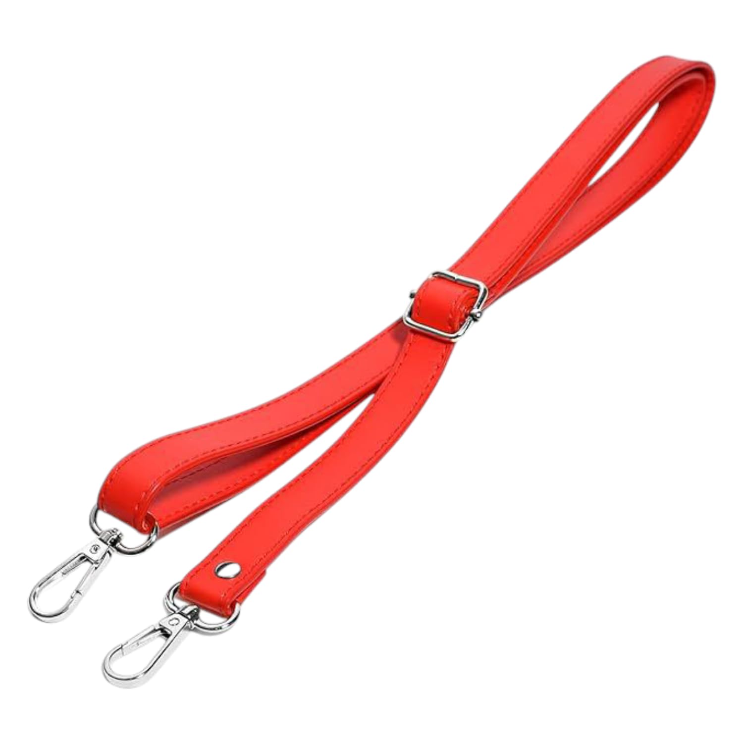 Replacement Shoulder Strap, Adjustable Shoulder Bag Belt, RED Color Exclusive for Hand Bags Side Sling Crossbody Bags Adjustable Length with Silver Buckles.-picture-33