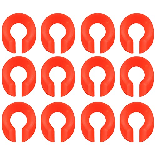JCBIZ 12pcs Red Safety Rope Climbing Rope Protective Ring 13mm ID Climbing Rope Protection Cover Thimble Triangle Ring for 8-14 Ropes