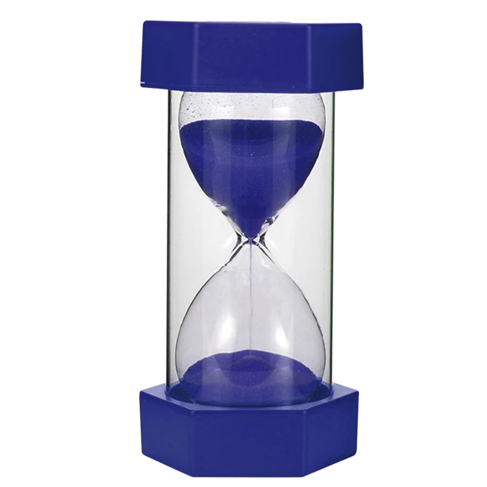 2 pezzi 5/10/15/20/30min colorato clessidra orologio della sabbia timer da cucina forniture decorazione casa artigianato Per Cucina, Casa, Ufficio(Dark Blue,30minutes)
