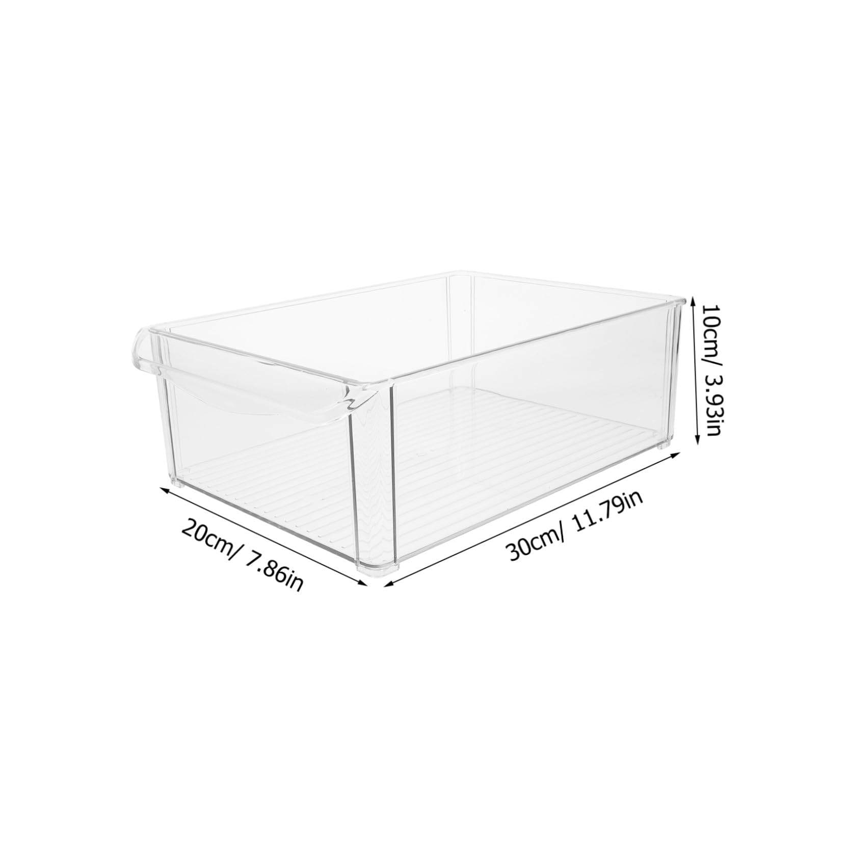 GARVALON Kühlschrankbox Stapelbar mit Deckel Aufbewahrungsbox für Obst und Gemüse Lebensmittelbehälter Geeignet für Kühlschrank und Gefrierschrank