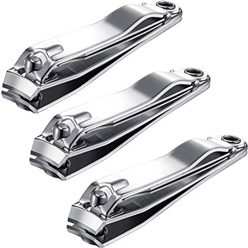 3 Packungen Nagelknipser Edelstahl Zehen Finger Nagelknipser Schneider Finger Nageltrimmer Pflege Werkzeug für Männer…