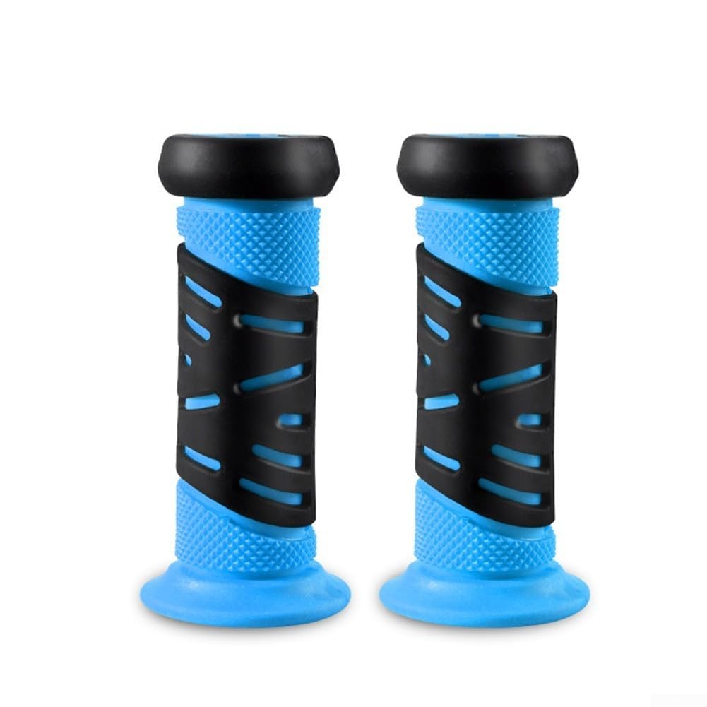 Yhenlovtt Kids Bike Grips, Rubber Non-Slip Handlebar Grips for Children Bicycle Scooter Tricycle, Comfortable Handgrips with Colorful Options(blue)