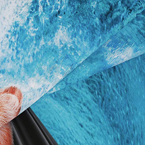 RosieLily Funny Shower Curtain, Kids Shower Curtains Set with 12 Hooks, Bear Shower Curtain, Cool Shower Curtain, Wild Bathroom Decor, 72"x72"