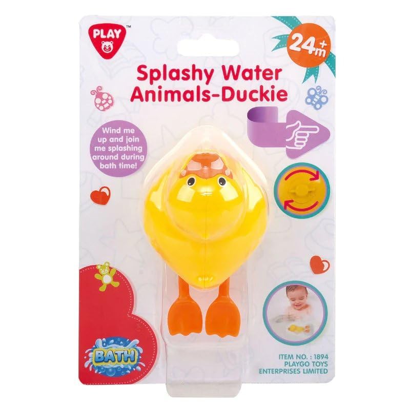 Babyjem Playgo Splashy Water Animals Duckie, Yellow, ‎FN-1894