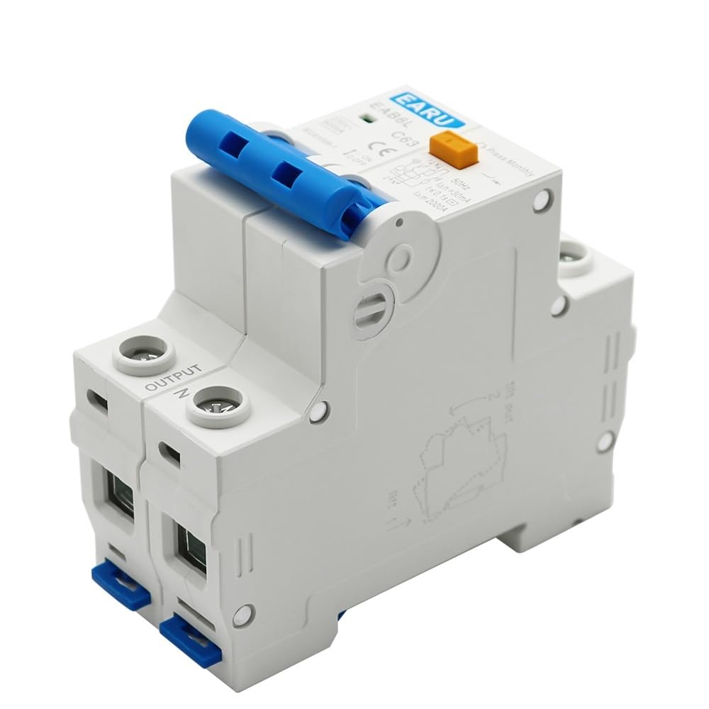 Interruttore Differenziale Puro Salvavita, AC230V MCB Protezione Dalle Dispersioni RCBO Da Sovraccarico E Cortocircuito 2P 4P 30mA Interruttore Di Corrente Residua RCCB RCD(4P,40A)