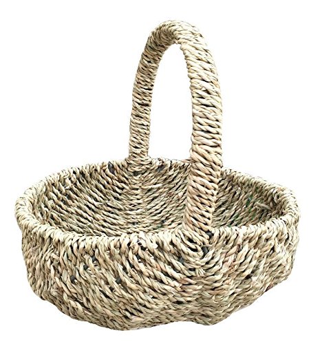 Red Hamper Wicker Shopping Basket, Brown, 11 x 22 x 17 cm