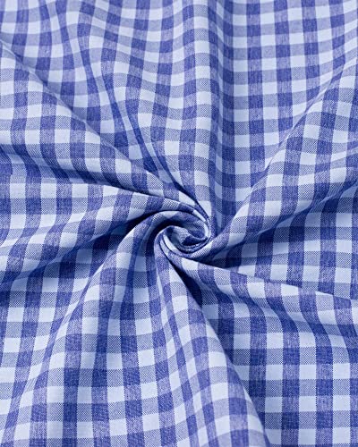 Image of Alimens & Gentle Mens Solid Oxford Shirt Long Sleeve Dress Shirt Work Casual Button Down Shirts with Pocket