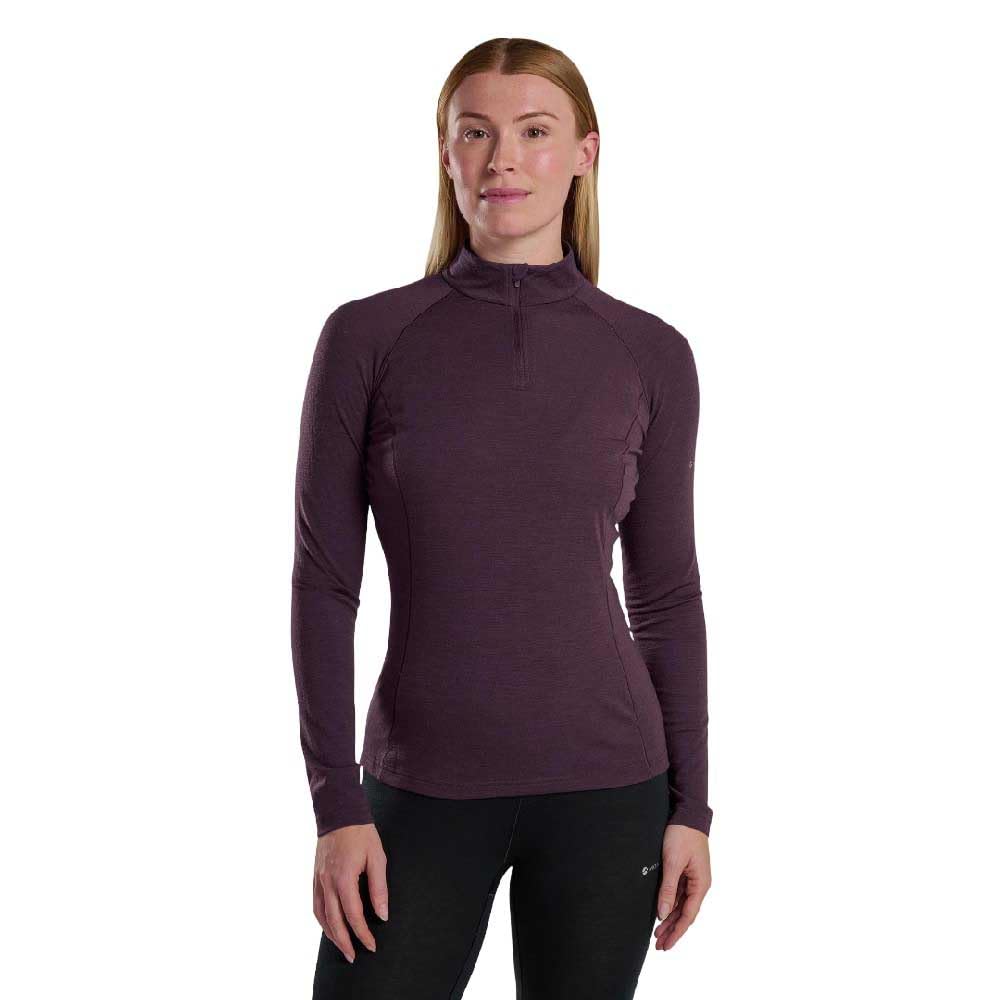 MONTANE Malli Half Zip Sweatshirt L Purple