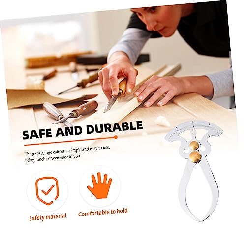 Calibrador de brechas portátil de acero inoxidable PRETYZOOM para medición precisa de diámetro interior y exterior, medidor confiable de espesor, herramienta ligera para uso personal y profesional miniatura 3