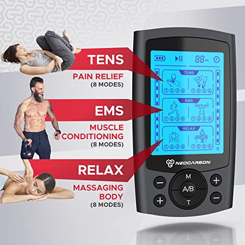 Tens Unit Muscle Stimulator, Electronic Pms Pulse Massager Machine For Shock Physical Therapy, Back Pain Relief, Sciatica And Shoulder Recovery #TOP2
