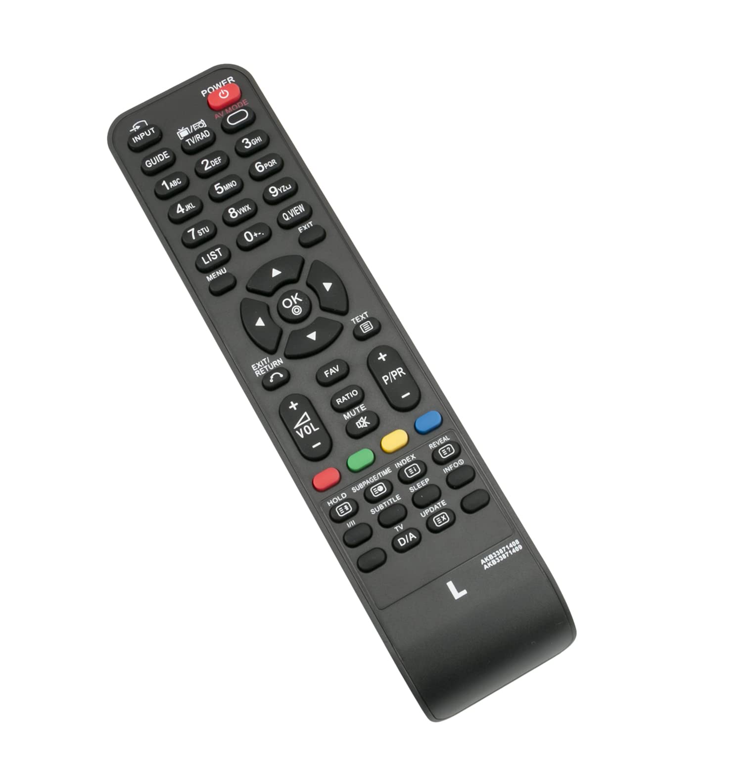 AULCMEET AKB33871408 AKB33871409 Replacement Remote Control Compatible with LG 4K OLED Smart TV M2262D M2794D 24MN33D M2262D-PZL 22MN43D 26LN450B M2062D-PZL 22LG30 37LG300CZA M2062D-PZL