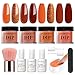 Nail Dipping Powder Starter Kit 4 Pink Glitter Colors(1oz.),French Dip Acrylic Nails Powders System(Comes with Bond,Base,Activator,Top,Brush Saver,4 Powder Jars + Some Manicure Tools)