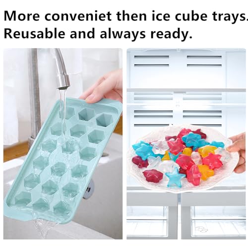 Cubos de Hielo Reutilizables en Forma de Estrella 200 Piezas miniatura 6