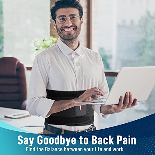 Featol Back Brace For Lower Back Pain Relief, Back Support Belt For Heavy Work Lifting, Back Pain, Sciatica, Scoliosis, Herniated Disc Lumber Support Back Brace With Removable Ergonomically Designed 3D Silicone Lumbar Pad Fajas For Men & Women ( Waist Size:29''-37'' ) #TOP6