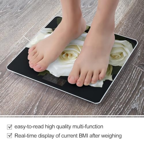 Báscula de baño digital VstaDank con pantalla LCD y cinta métrica miniatura 5