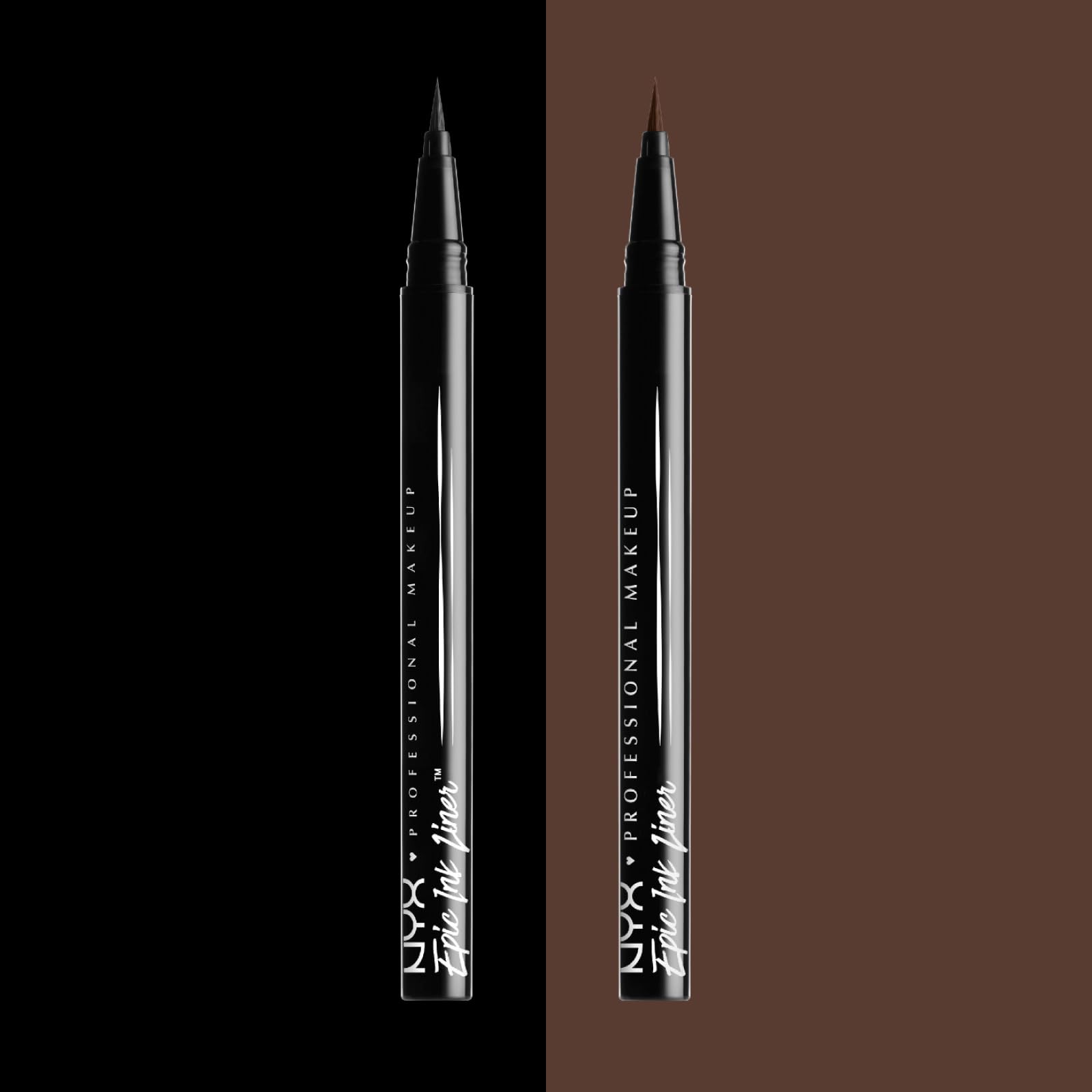 NYX Professional Makeup Eyeliner Epic Ink Liner Tonalità 01 Nero Waterproof Ultra Pigmentato Colore Intenso a Lunga Tenuta 24h con Punta Flessibile e Precisa Formula Vegana - 4 Eyeliner