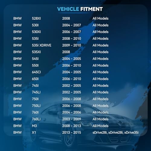 Image of Detroit Axle - Front Brake Pads for BMW 328i 335d 335i 525i 528i 530i 530xi 550i 645Ci 650i 745i 745Li 750i 760i M3 X1 Ceramic Brake Pads w /Hardware Replacement