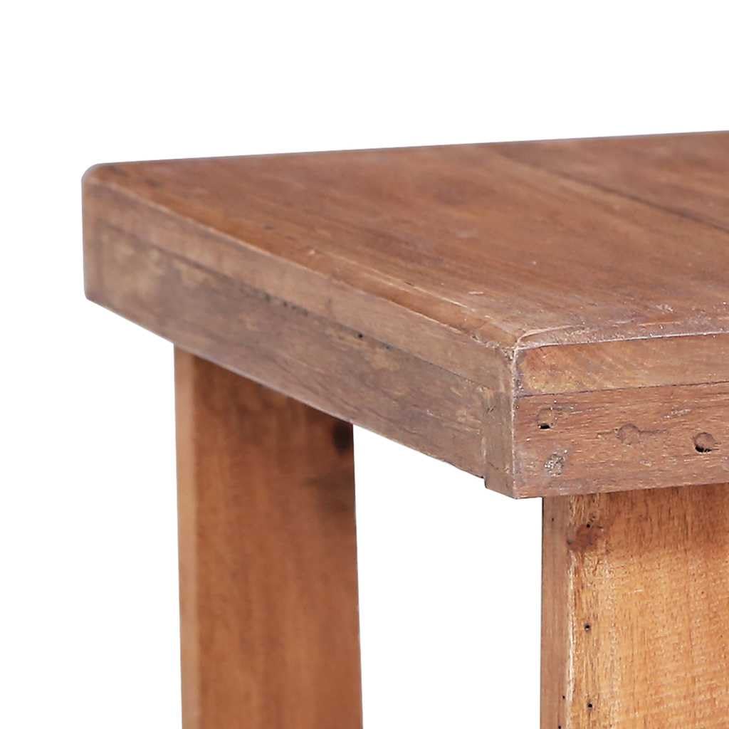 Stolik kawowy 60 x 45 x 23 cm, stare drewno z recyklingu, ręcznie polerowany, rustykalny stolik pomocniczy do salonu, jedyne w swoim rodzaju wzornictwo, trwały