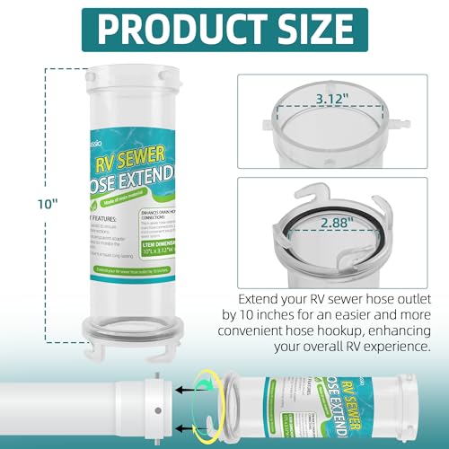 Image of 10 inch Extension Clearview Sewer Hose Adapter T1021