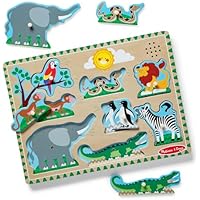 8-Piece Melissa & Doug Zoo Animals Wooden Peg Puzzle only .49: eDeal Info