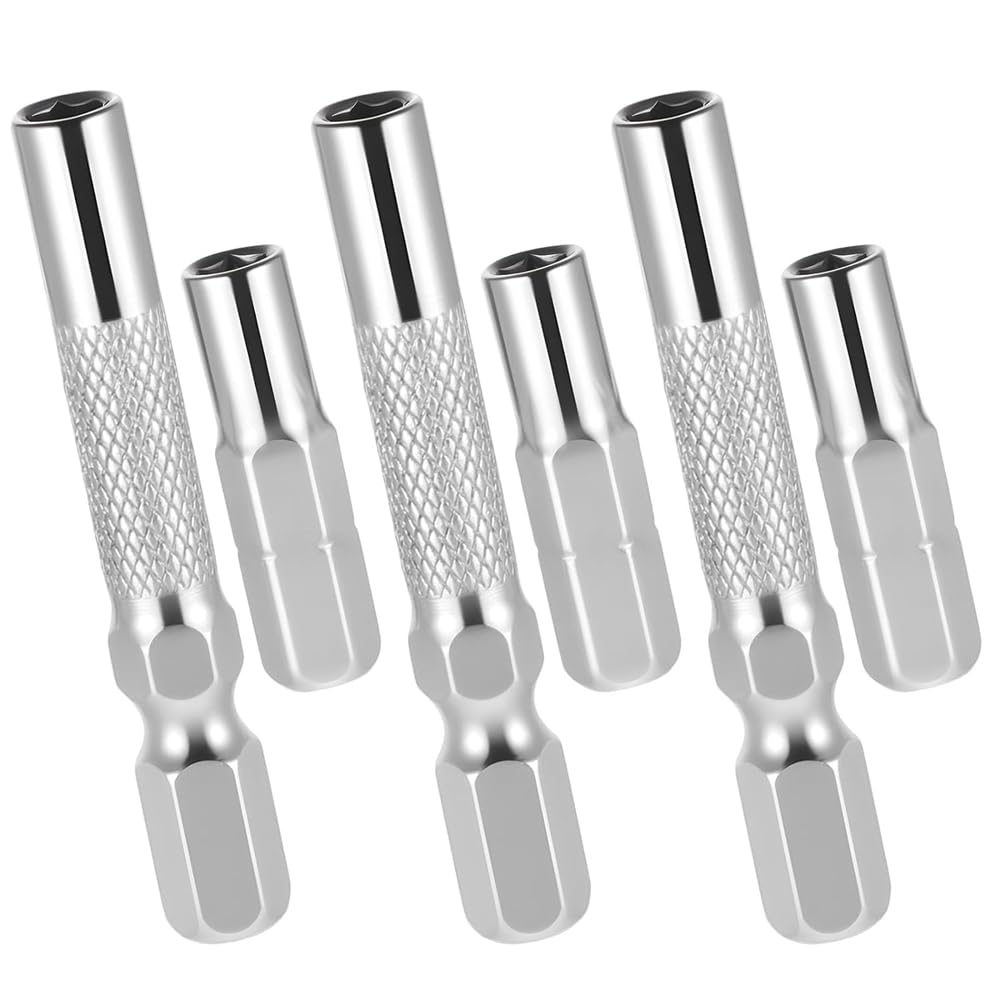 Yrreaty Hex Driver Bit Adapter 1/4 To 4Mm, 6 Pcs Magnetic, For-For Bits Set 1/4 To 4Mm Adapters
