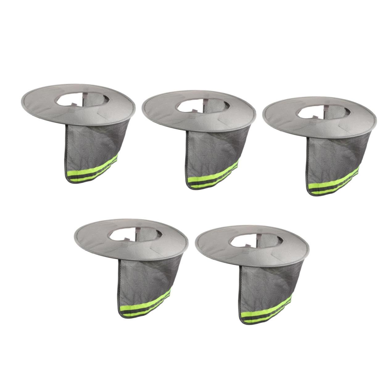 SHINEOFI 5 pezzi Protezione Solare Casco con Visiera e Riflettente per Copri Traspirante Resistente Strappo Adatto e Giardinaggio