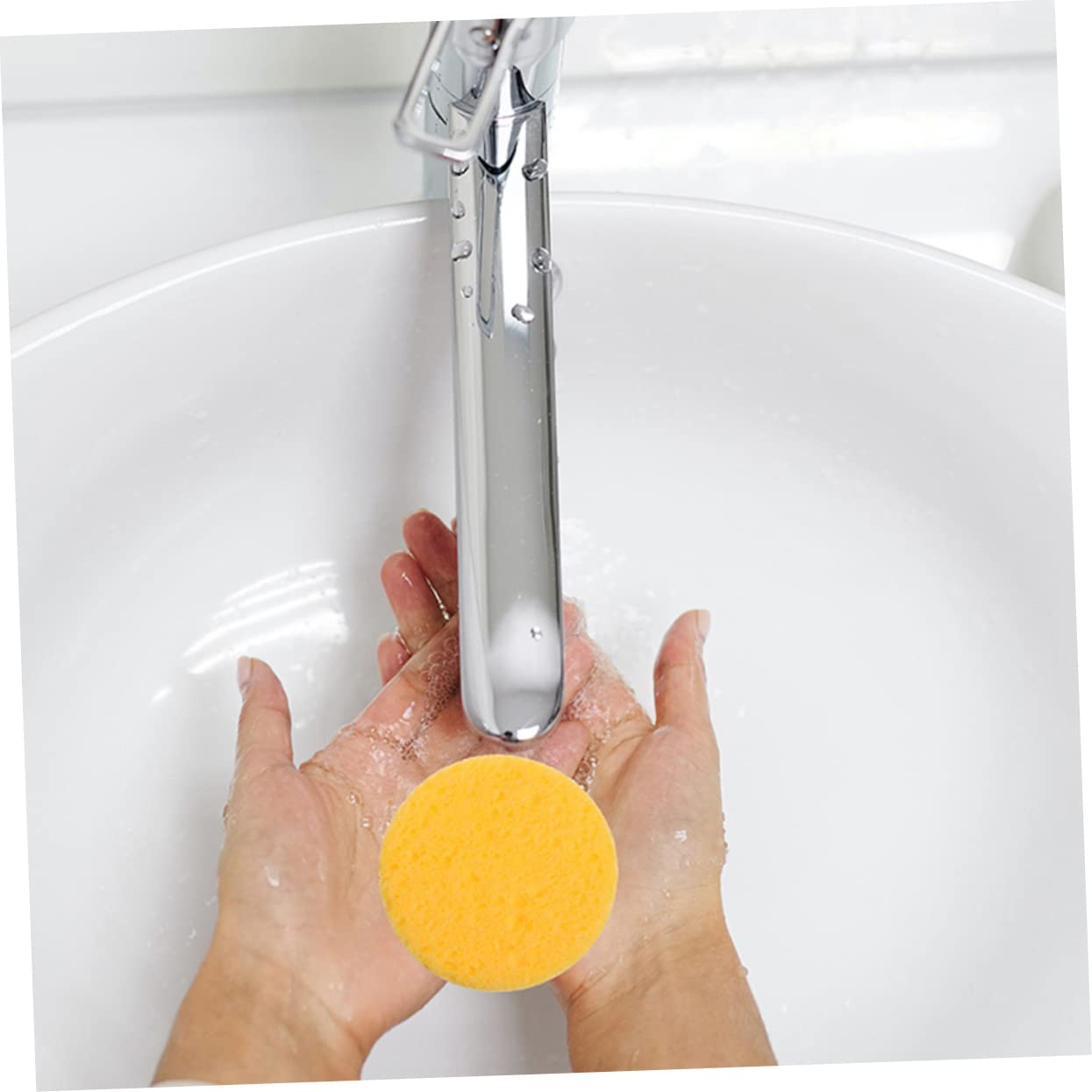 POPETPOP 150pezzi Spugnette Struccanti Cellulosa Confezione Da Rotonde e Colorate Per Rimozione Makeup e Pulizia Viso Morbide e Riutilizzabili