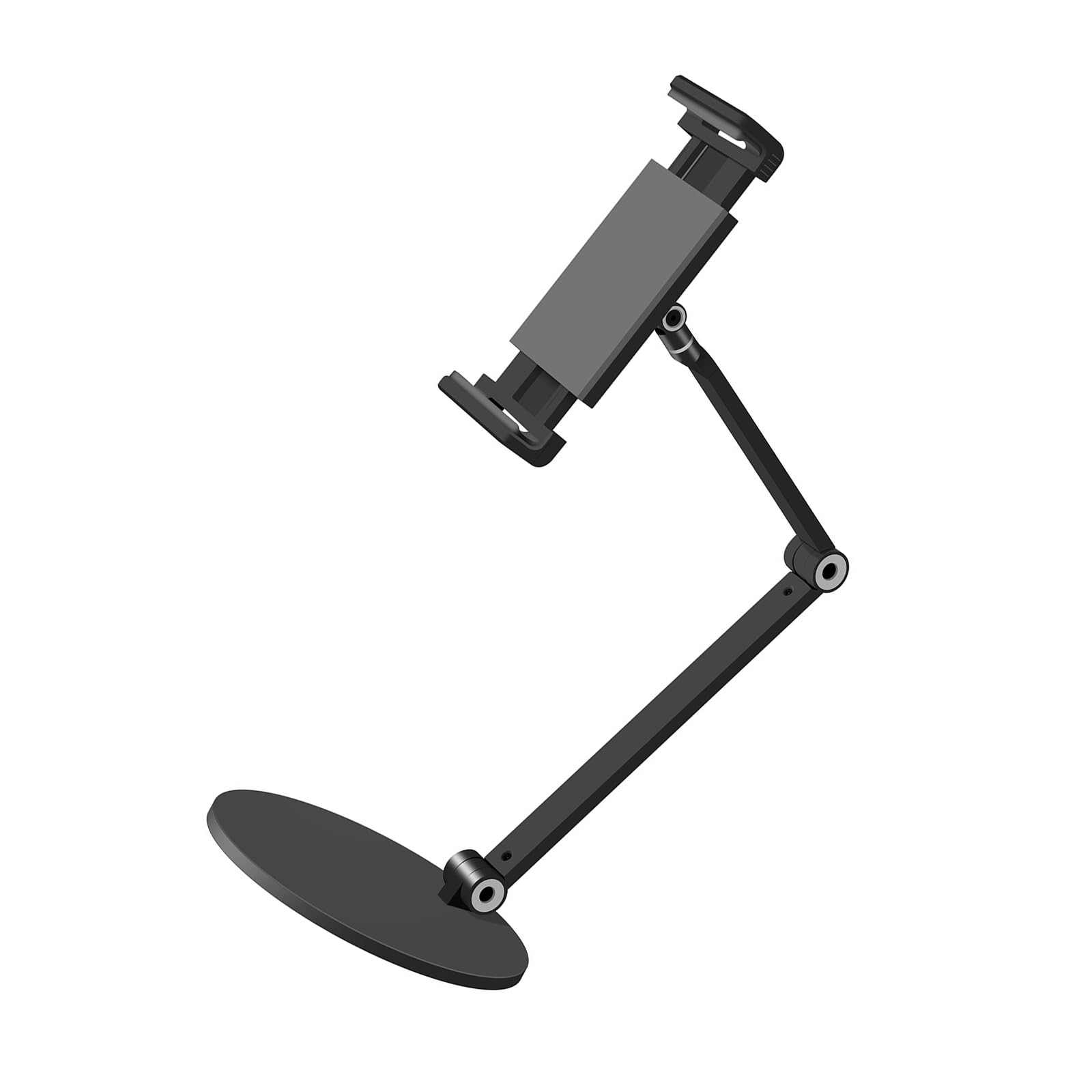 Aluminium-Tablet-Ständer mit 360-Grad-Rotation, rutschfeste Basis für 11,9 - 32,9 cm (4,7–12,9 Zoll) Geräte, Desktop-Tablet-Ständer