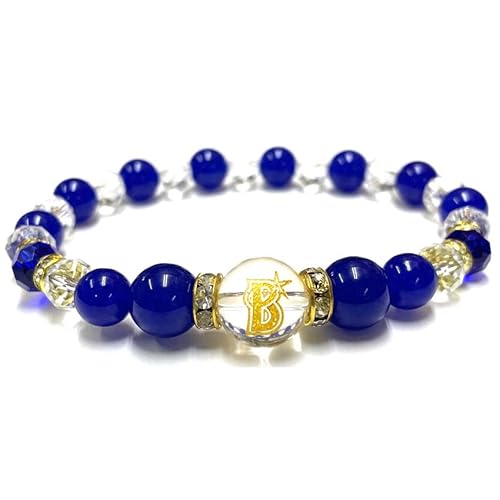 [Baystars] 横浜DeNAベイスターズ 天然石 ブレスレット ブルー Mサイズ217のサムネイル