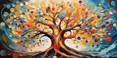 Peinture painting kit complet 5D diamant painting arbre grand format