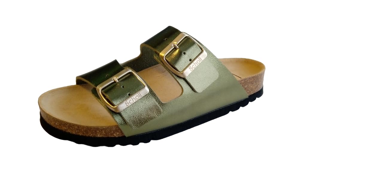 Scholl Women's Josephine Sandal, Green, 6 UK