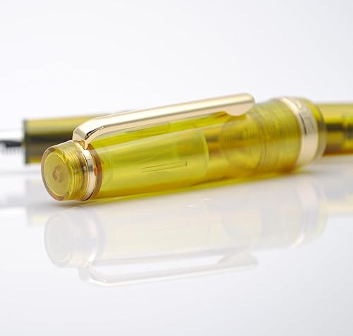 Miniatura 8 de JINHAO 82 Pluma estilográfica (amarillo atardecer transparente, punta fina 0.020 in)