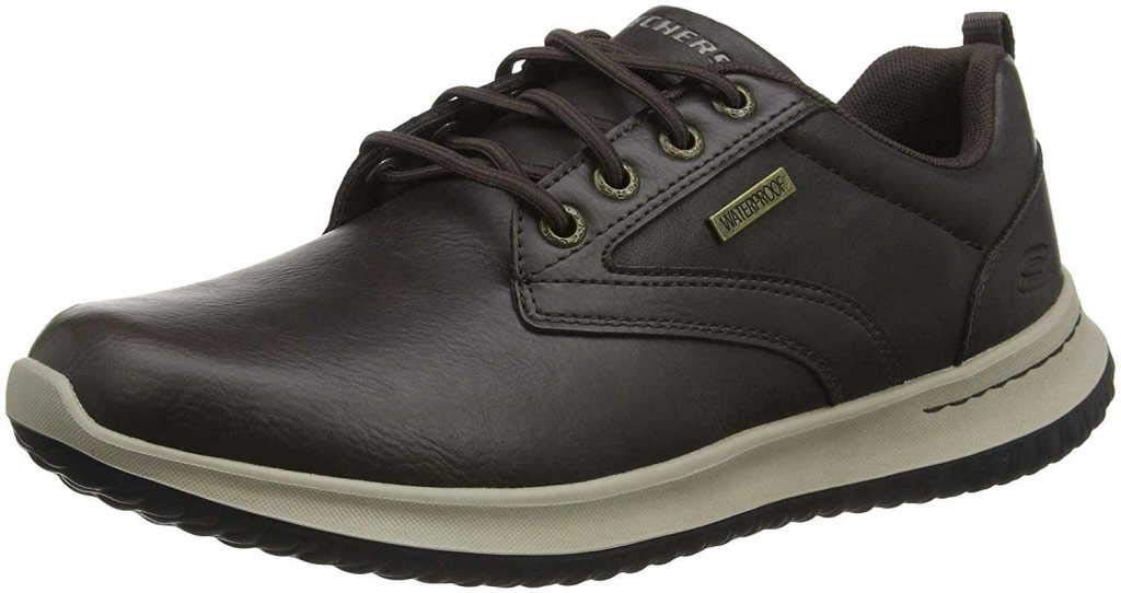 SkechersDelson- Antigo Waterproof Bungee Slip On mens Oxfords