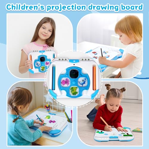 Smart Drawing Projector For Kids,Children's Tracing And Sketching Projector Kit(64 Patterns+6 Brushes+12 Paper),Toys For Girls And Boys To Learn Drawing,Christmas Birthday Present To Kids Age 3+ - Image 6