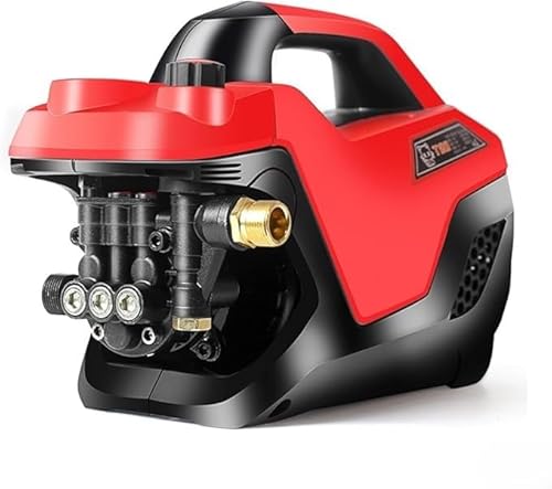fancyfly 110V 対応 高圧洗車機!家庭用に最適 全自動で携帯可能 高功率ポンプで強力な水圧 車の洗浄や屋外清掃に簡単に使える (洗車ギフトパック+40 メートル防爆ホース)