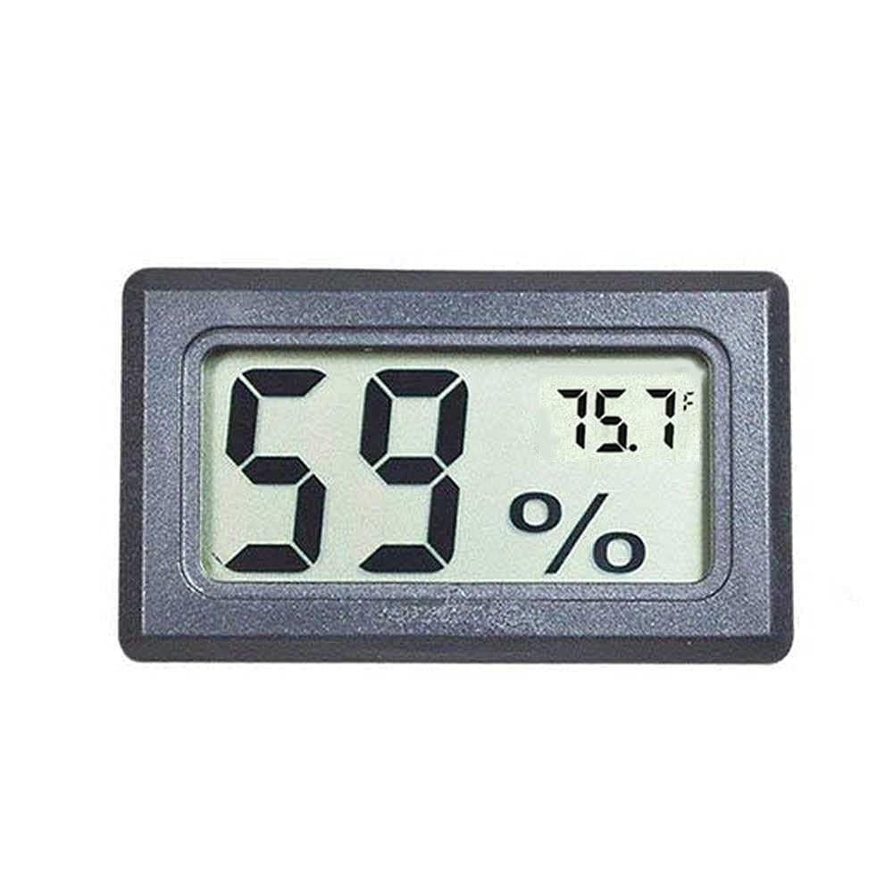 Mini Digital Thermometer and Humidity Meter, Hygrometer Without Probe, Hydrometer: Digital Temperature and Humidity Monitor for Reptile Incubator, Brooders, Garden, Greenhouse, Fridge, Experiment use